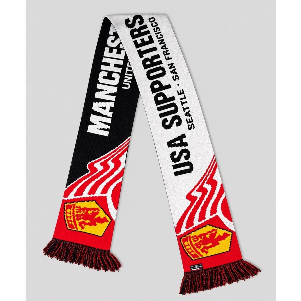 Manchester United USA Support‎ Scarf Ruffneck Scarves Seattle San Francisco Knit
